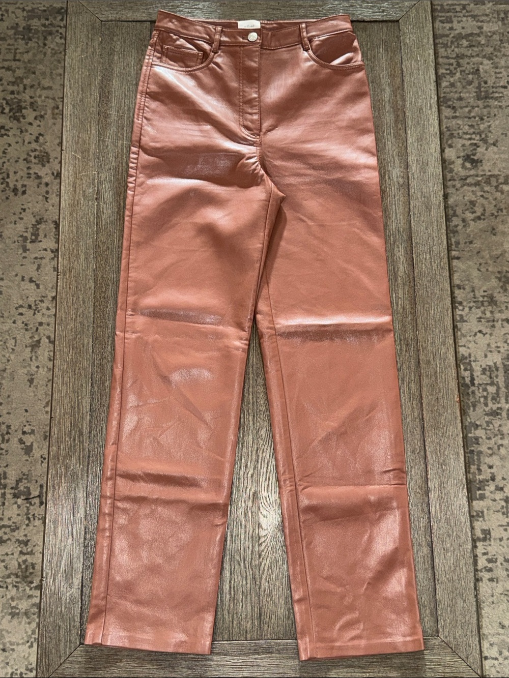 Wilfred Melina Vegan Leather Pant Soft Terracotta